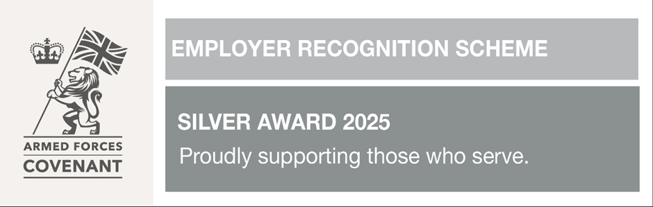 Armed forces logo, bronze award for supporting service members